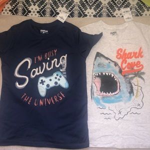 OshKosh Boy Shirts (Shark and Gaming)